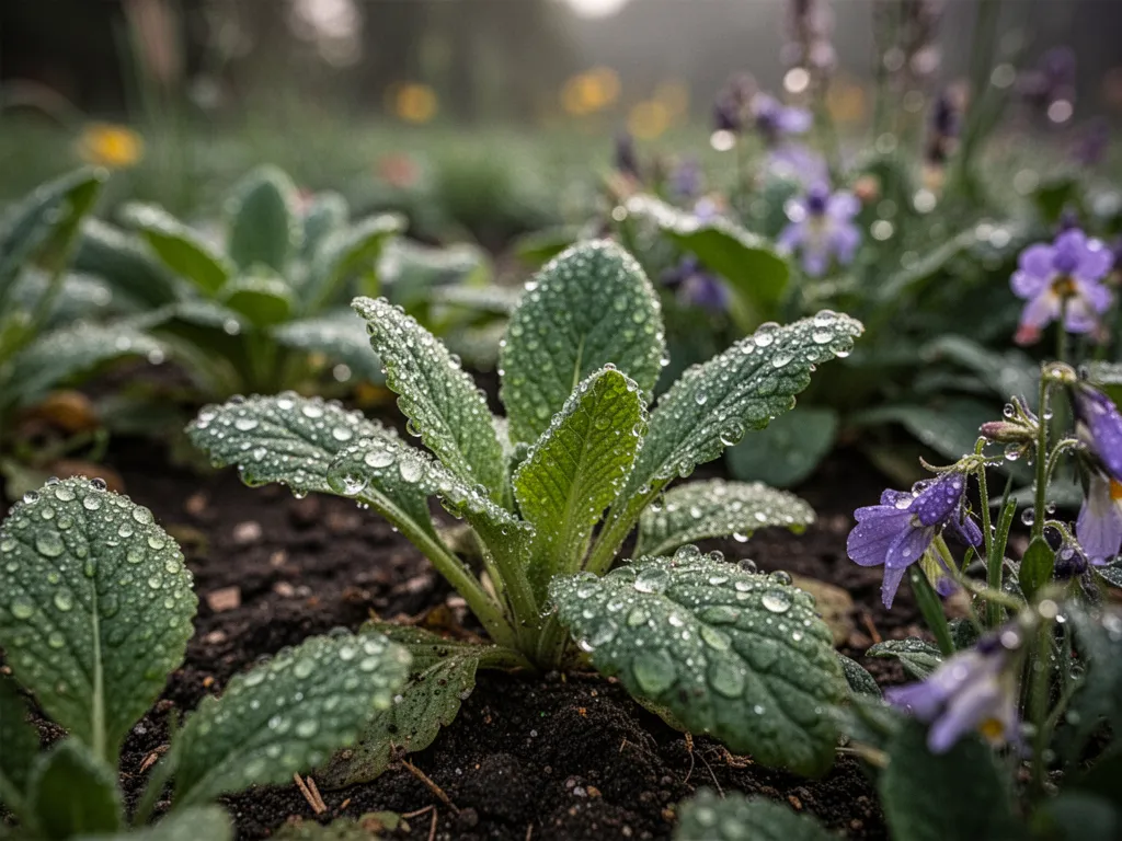 Jardin aménagé avec massifs, bordures et passage en gravier vu de trois-quarts