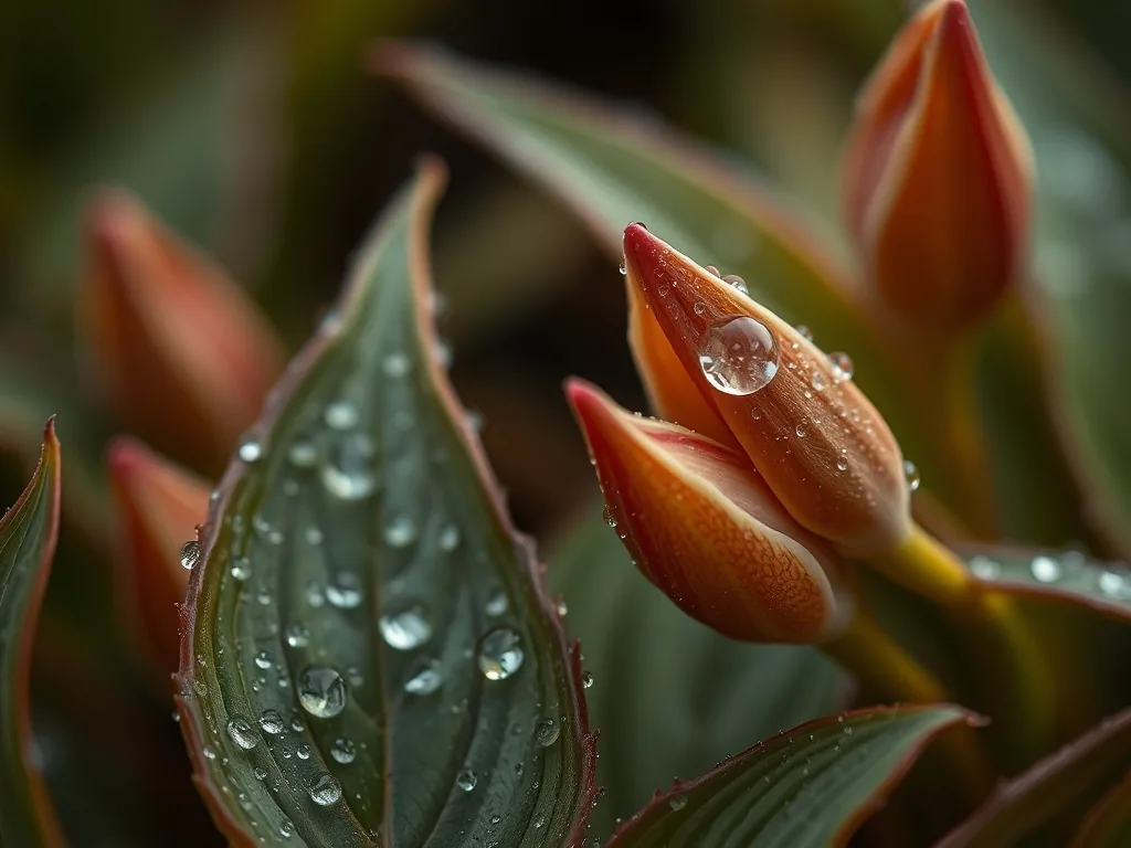 Une bêche plantée dans un sol riche et sombre, entourée de jeunes plants de légumes et de copeaux de paillage, avec un